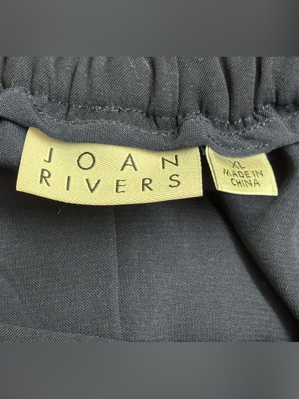 Joan Rivers Bitsy pull-on wide leg pants (QVC item A616445) with alterations - Picture 4 of 13
